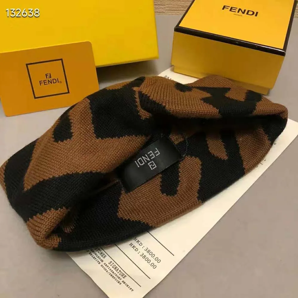 Fendi FF Band Multicolor Wool and Viscose Band for Women Fendi FF Band Multicolor Wool and Viscose Band for Women