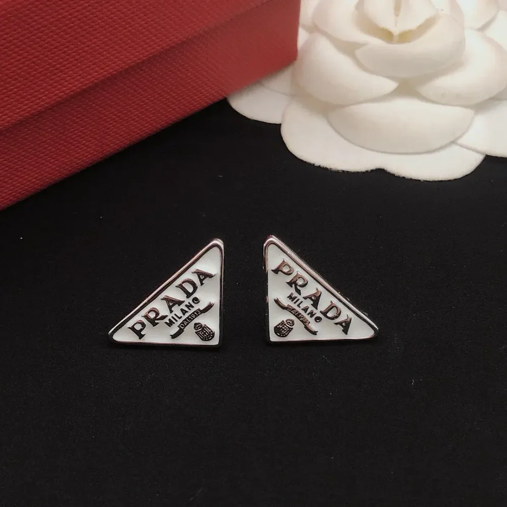 Prada Symbole Earrings for Women in White