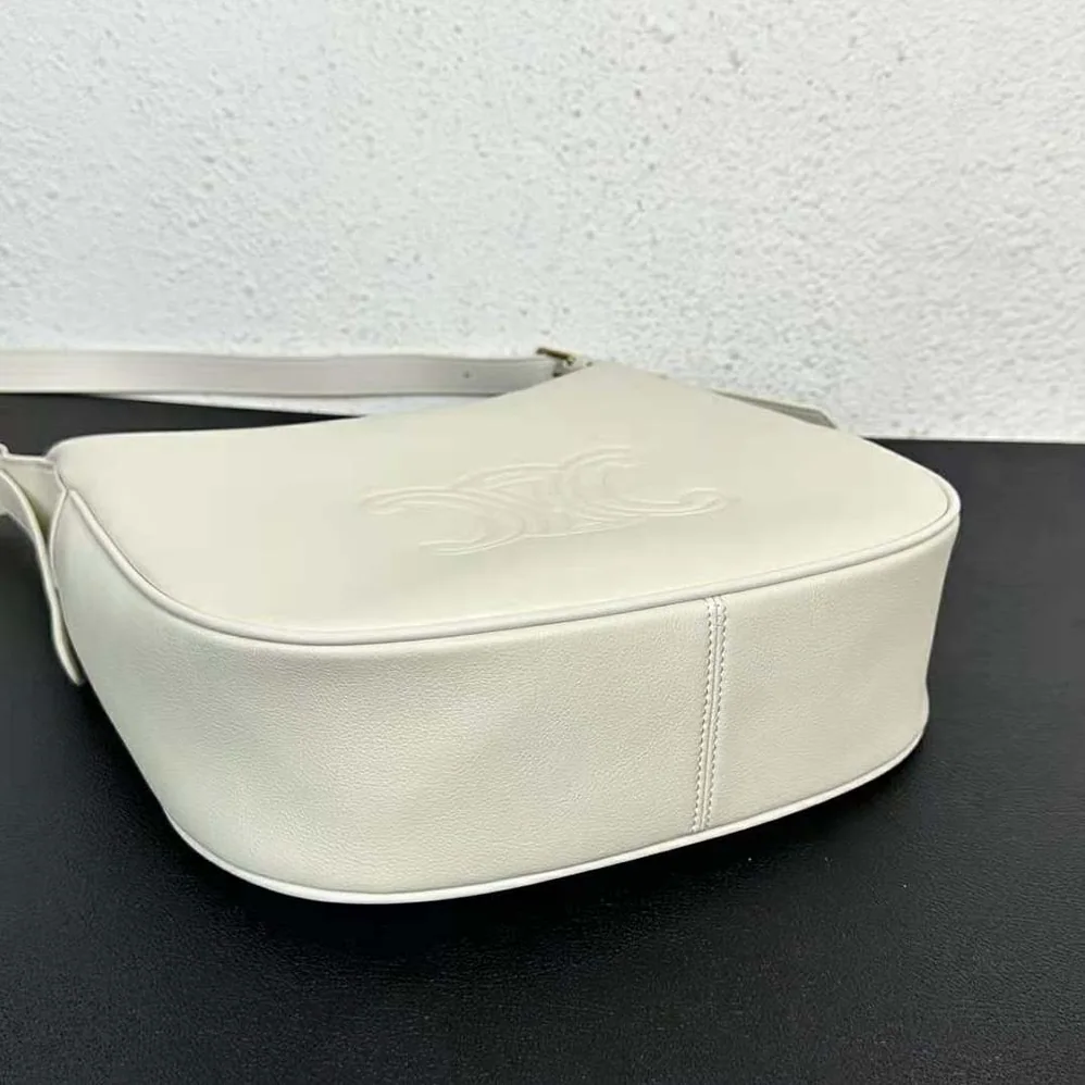 Celine Heloise Bag in Supple Calfskin for Women in White