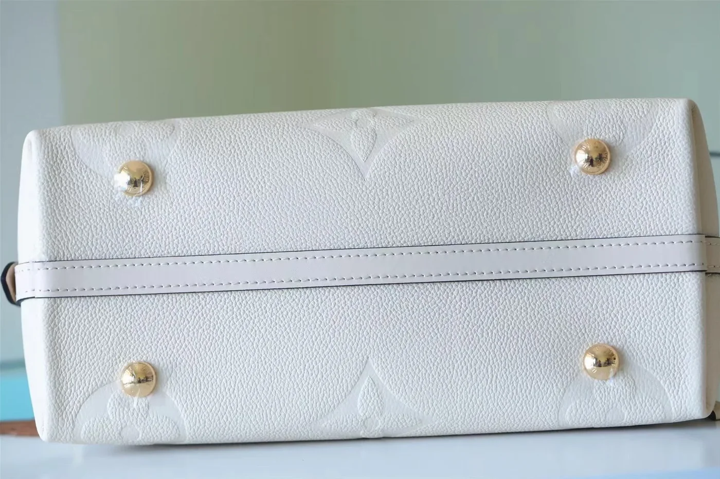 Louis Vuitton CarryAll PM Shoulder Bag in White Gold Hardware