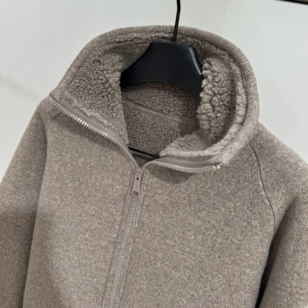 Miu Miu Cotton Fleece Zipper Blouson Jacket for Women Miu Miu Cotton Fleece Zipper Blouson Jacket for Women