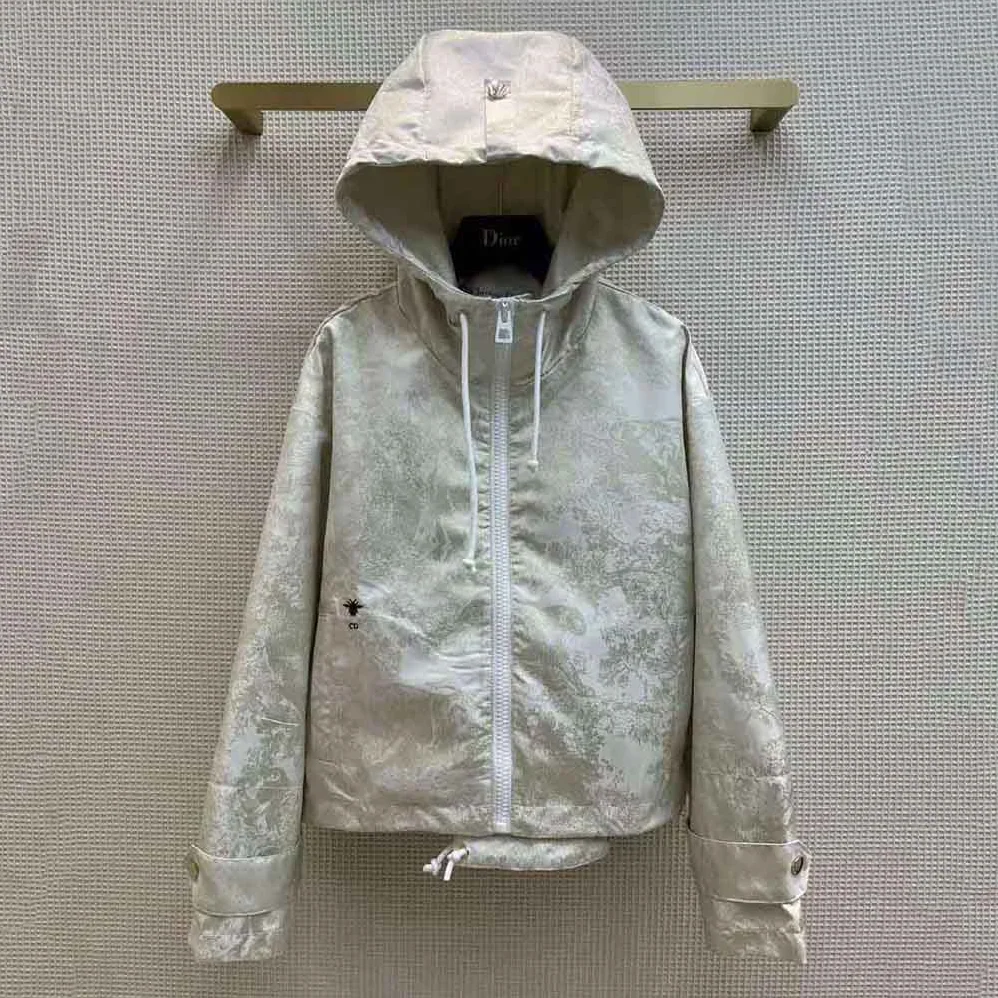 Dior D-Way windbreaker Gold for Women in Tone Technical Taffeta Jacquard