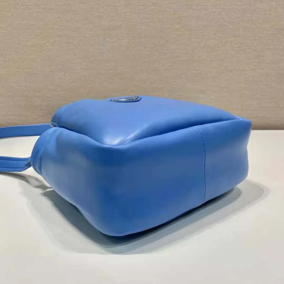 Prada Small Padded Prada Soft Nappa-Leather Bag for Women in Blue
