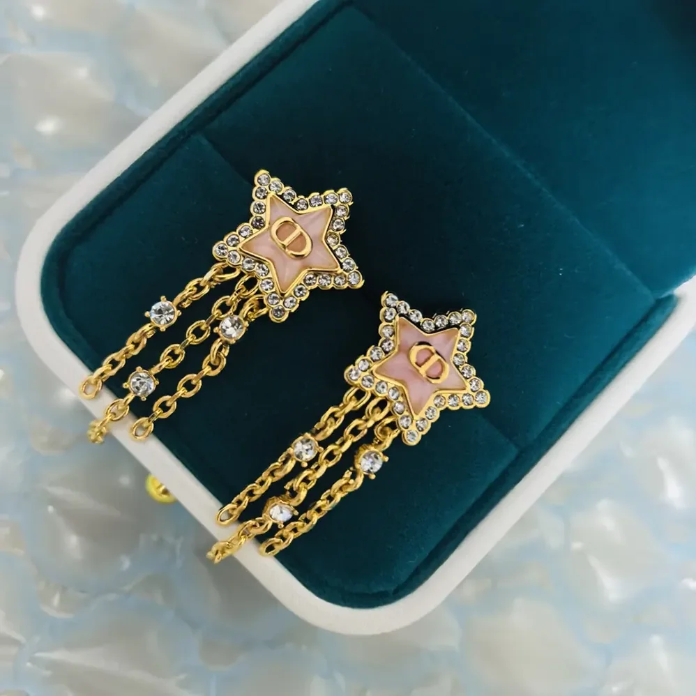Dior Petit CD Lucky Baroque Earrings Gold-Finish Metal Silver for Women in Tone Crystals Dior Petit CD Lucky Baroque Earrings Gold-Finish Metal Silver for Women in Tone Crystals