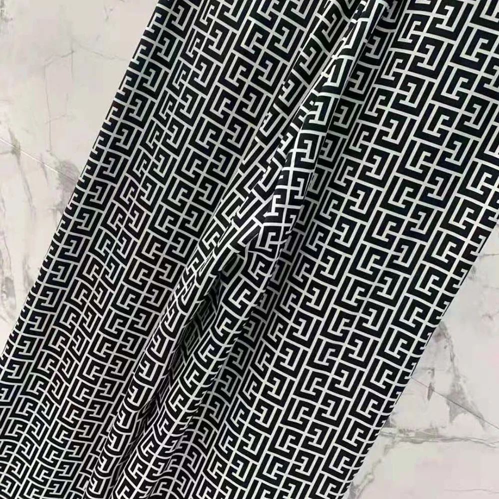 Balmain Monogrammed Flowing Trousers for Women