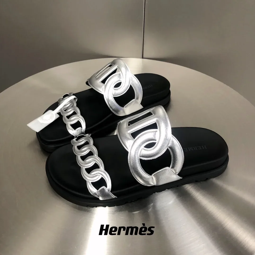 Hermes Extra Sandal Silver