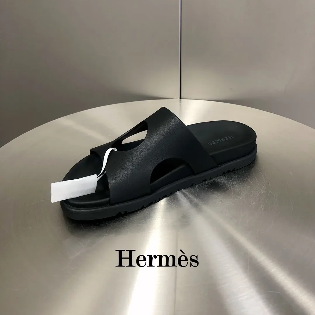 Hermes Edith Sandal Black Hermes Edith Sandal Black