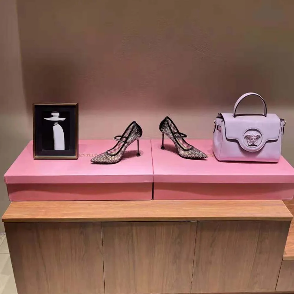 Miu Miu Vinyl and Mesh Pumps 105 mm mm Heel Height for Women in Black Miu Miu Vinyl and Mesh Pumps 105 mm mm Heel Height for Women in Black
