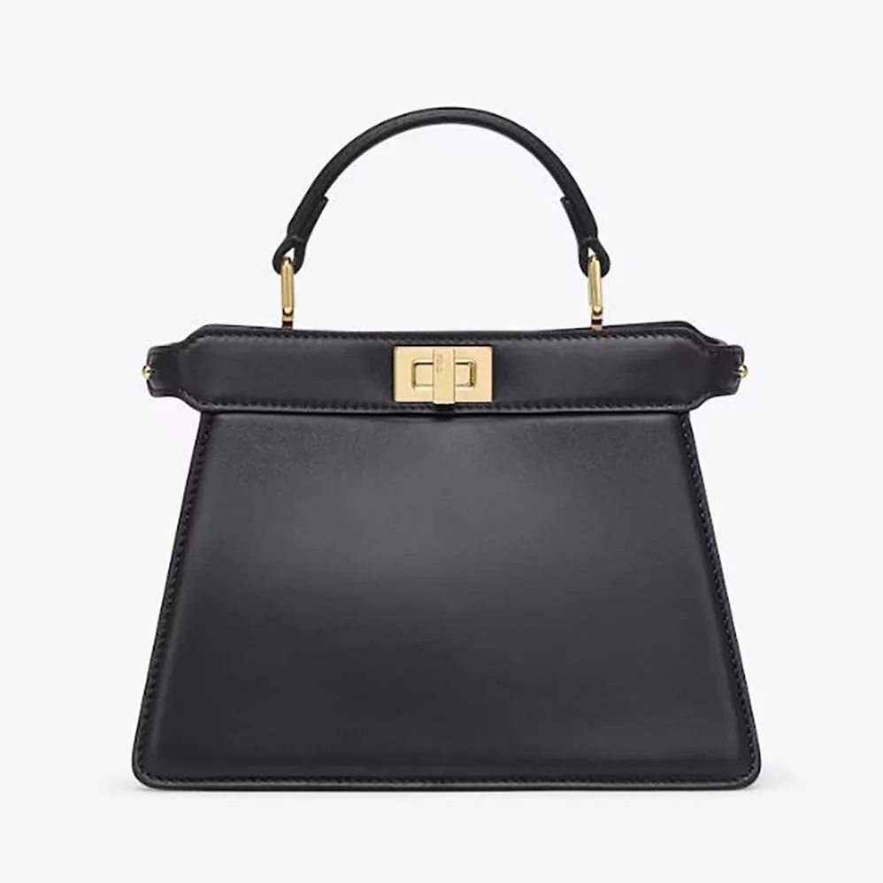 Fendi Peekaboo ISeeU Petite Small Black Padded Nappa Leather Bag for Women Fendi Peekaboo ISeeU Petite Small Black Padded Nappa Leather Bag for Women