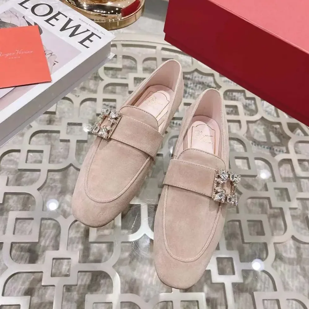Roger Vivier Mini Broche Vivier Strass Buckle Babies Ballerinas for Women Roger Vivier Mini Broche Vivier Strass Buckle Babies Ballerinas for Women
