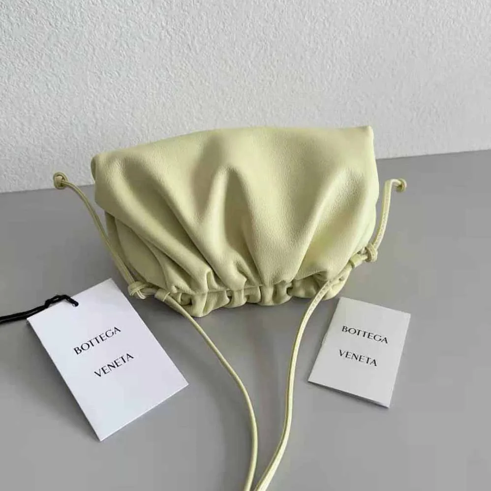Bottega Veneta Mini Pouch Mini Leather Clutch with Strap for Women