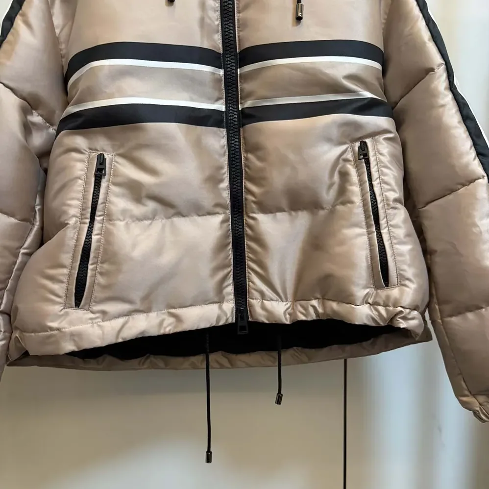 Dior DiorAlps Hooded Cropped Puffer Jacket Pink Quilted Technical Fabric for Women