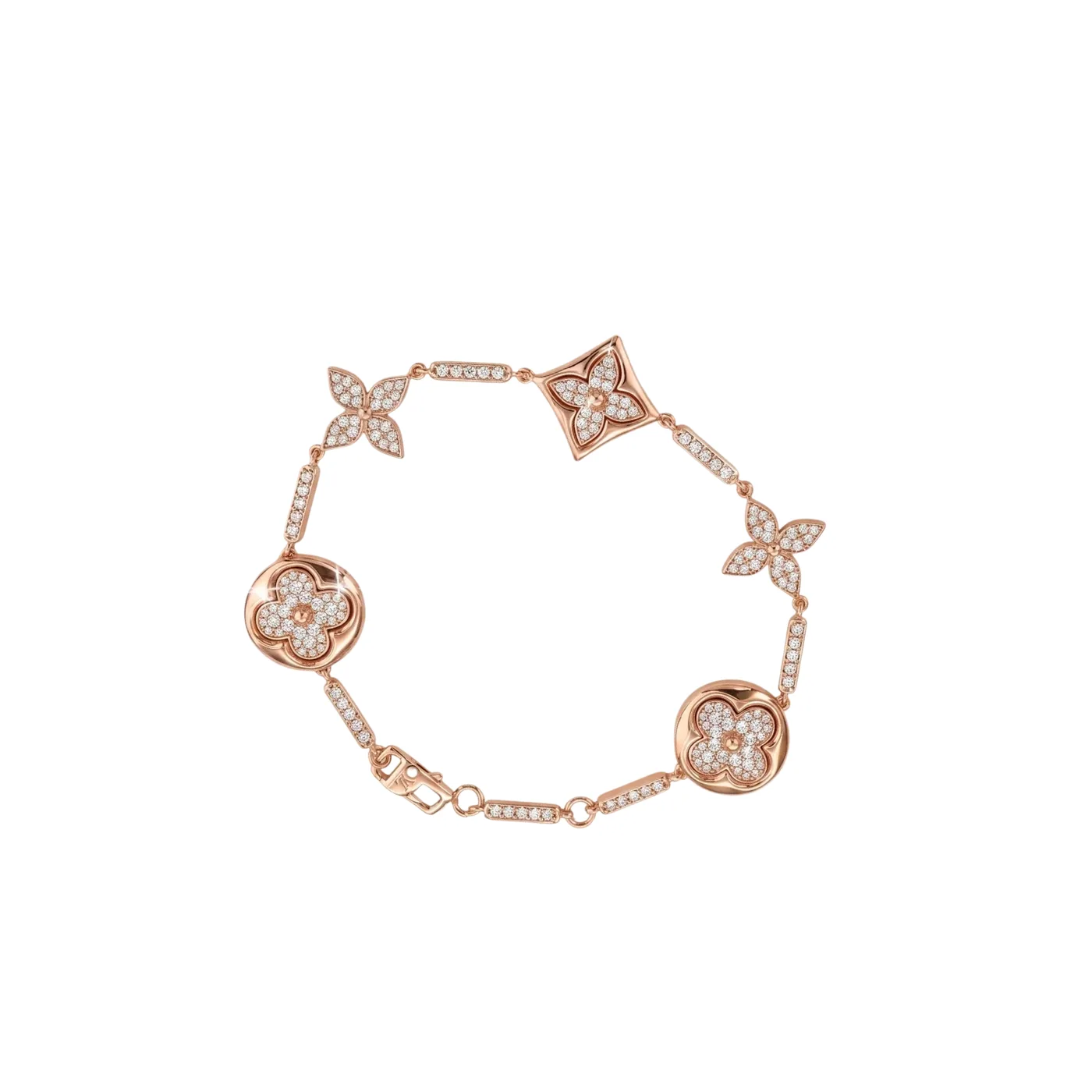 Louis Vuitton Color Blossom BB Multi-Motif Bracelet Rose Gold Hardware Louis Vuitton Color Blossom BB Multi-Motif Bracelet Rose Gold Hardware