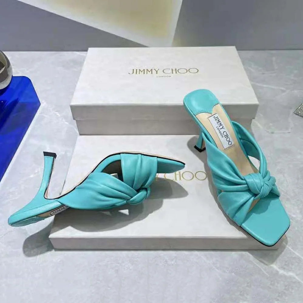 Jimmy Choo Avenue 50 Malibu Nappa Leather Mules for Women Jimmy Choo Avenue 50 Malibu Nappa Leather Mules for Women