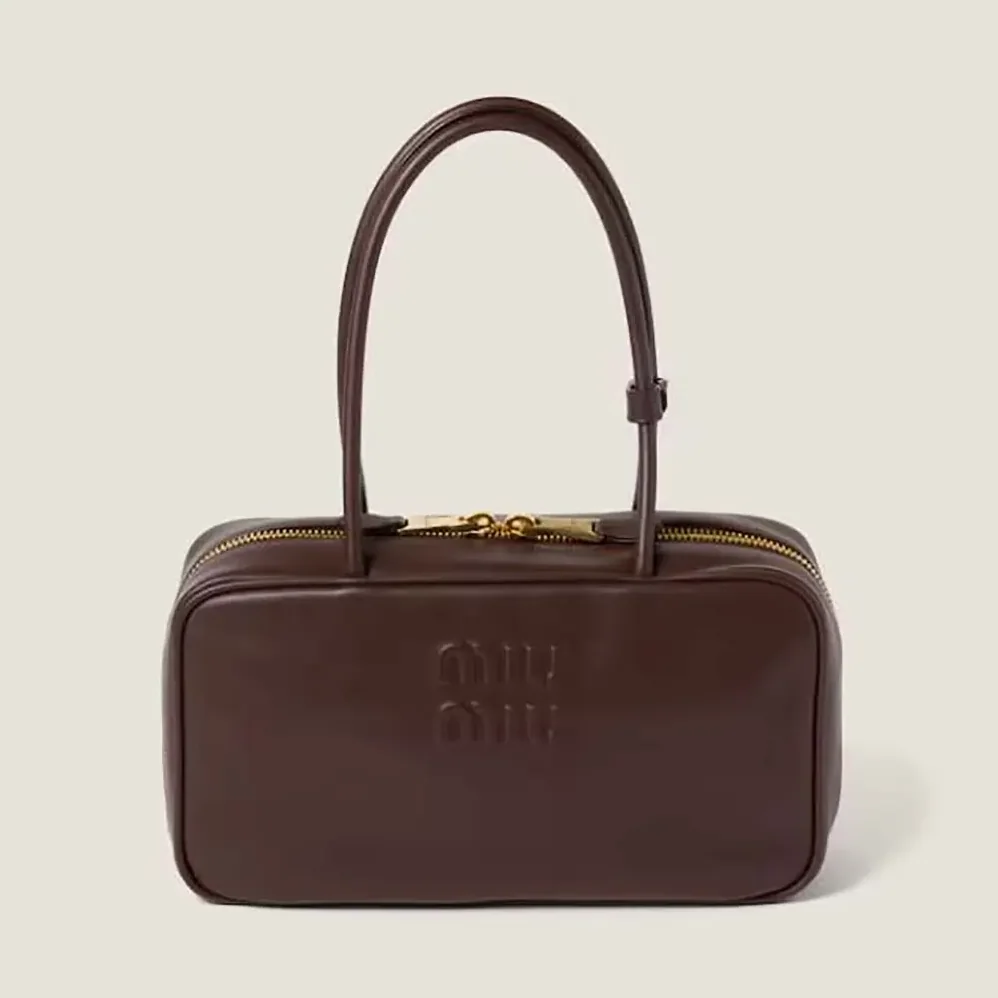 Miu Miu Beau Leather Top-handle Bag for Women in Briarwood