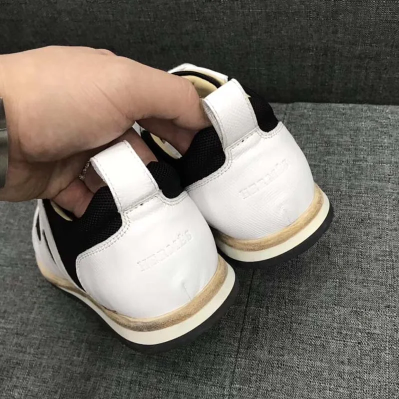 Hermes Partner Sneaker Shoes Black for Men
