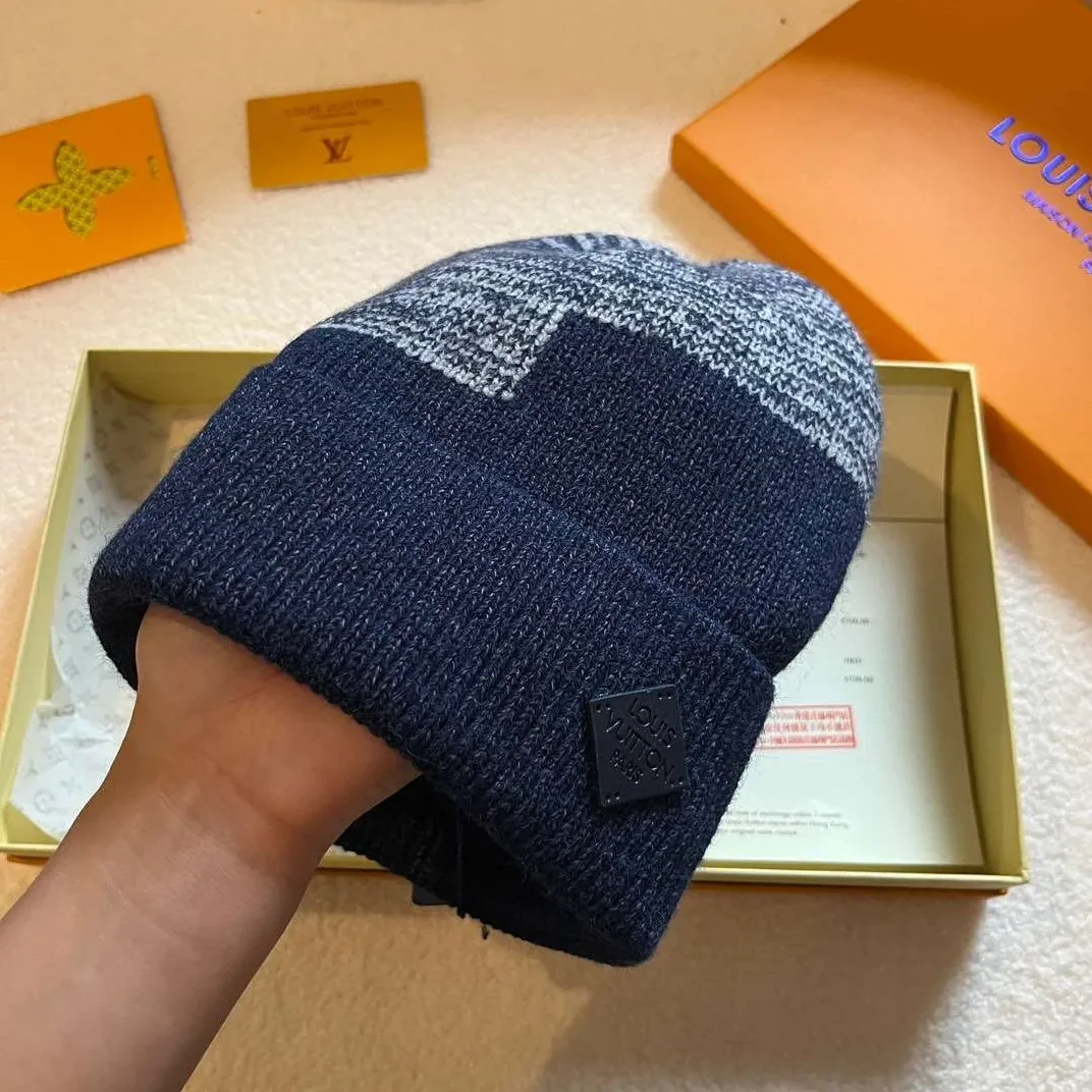 Louis Vuitton Neo Petit Damier Beanie Dark Blue Louis Vuitton Neo Petit Damier Beanie Dark Blue