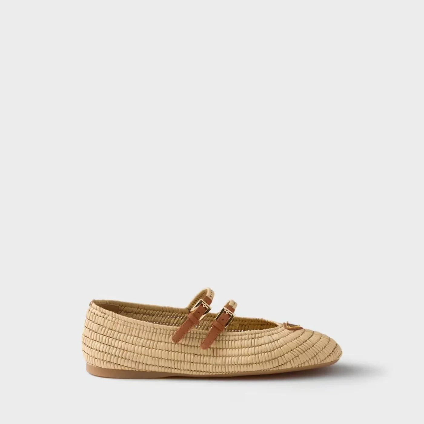 Prada Crochet Ballerinas Flats Beige 1F927N_2ACS_F0P9G_F_005