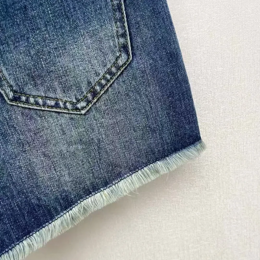 Loewe Anagram Shorts in Denim for Women