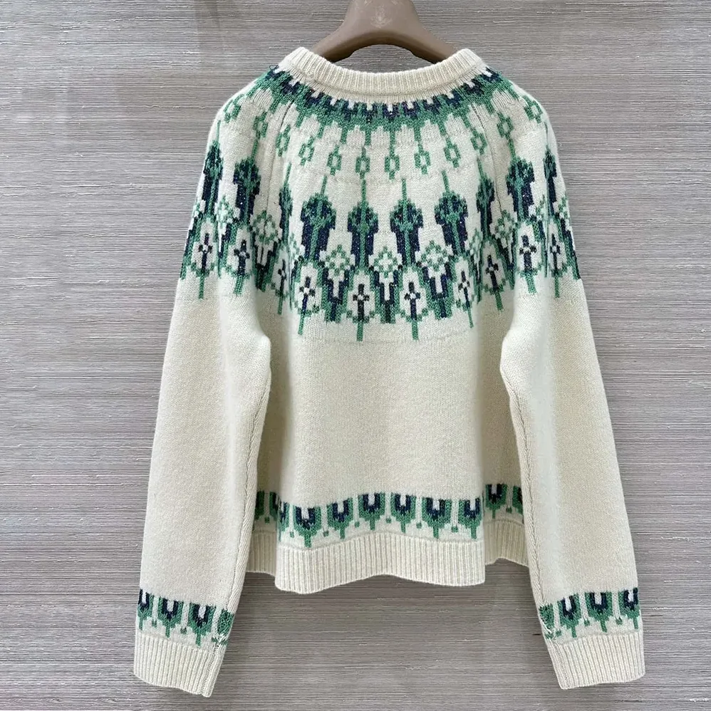 Loewe Sweater in Wool Blend for Men in White Loewe Sweater in Wool Blend for Men in White