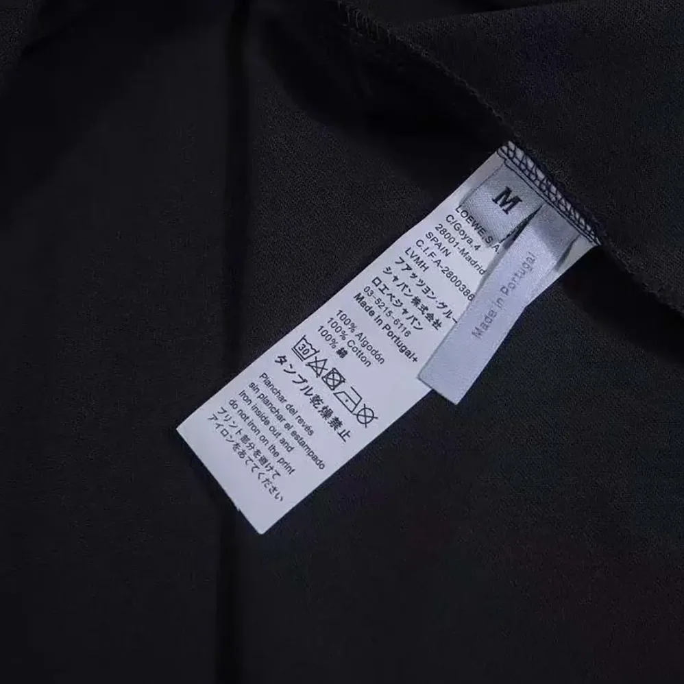 Loewe Relaxed Fit T-shirt in Cotton for Men in Black