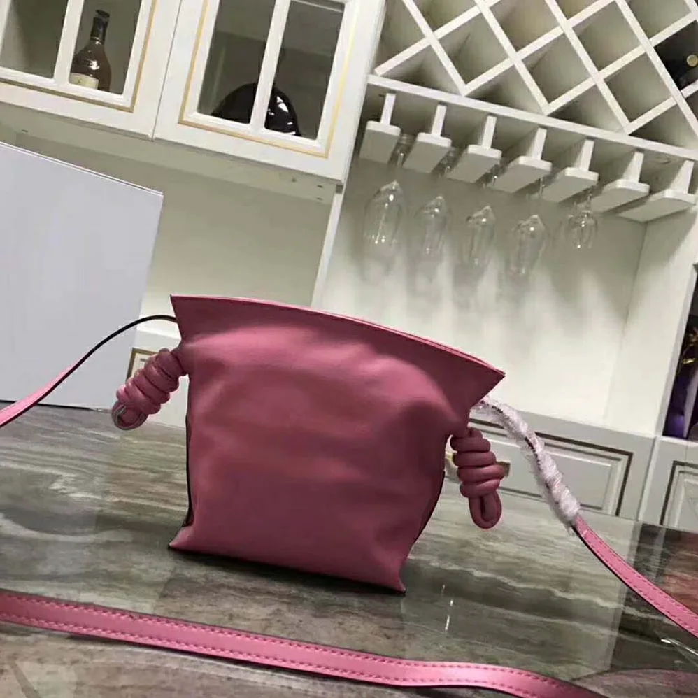 Loewe Flamenco Knot Mini Bag in Nappa Leather for Women in Pink
