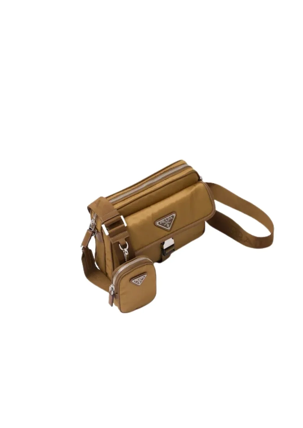 Re-Nylon And Saffiano Shoulder Bag Brown 2VH133_2DMH_F0005_V_XMP