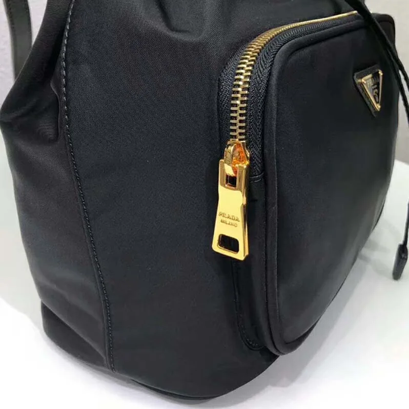 Prada Fabric Shoulder Bag for Unisex in Black Prada Fabric Shoulder Bag for Unisex in Black