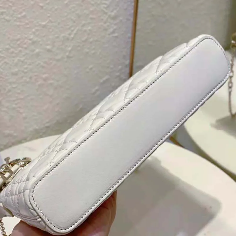 Dior Miss Dior Midi Mini Bag Latte Cannage Lambskin for Women Dior Miss Dior Midi Mini Bag Latte Cannage Lambskin for Women