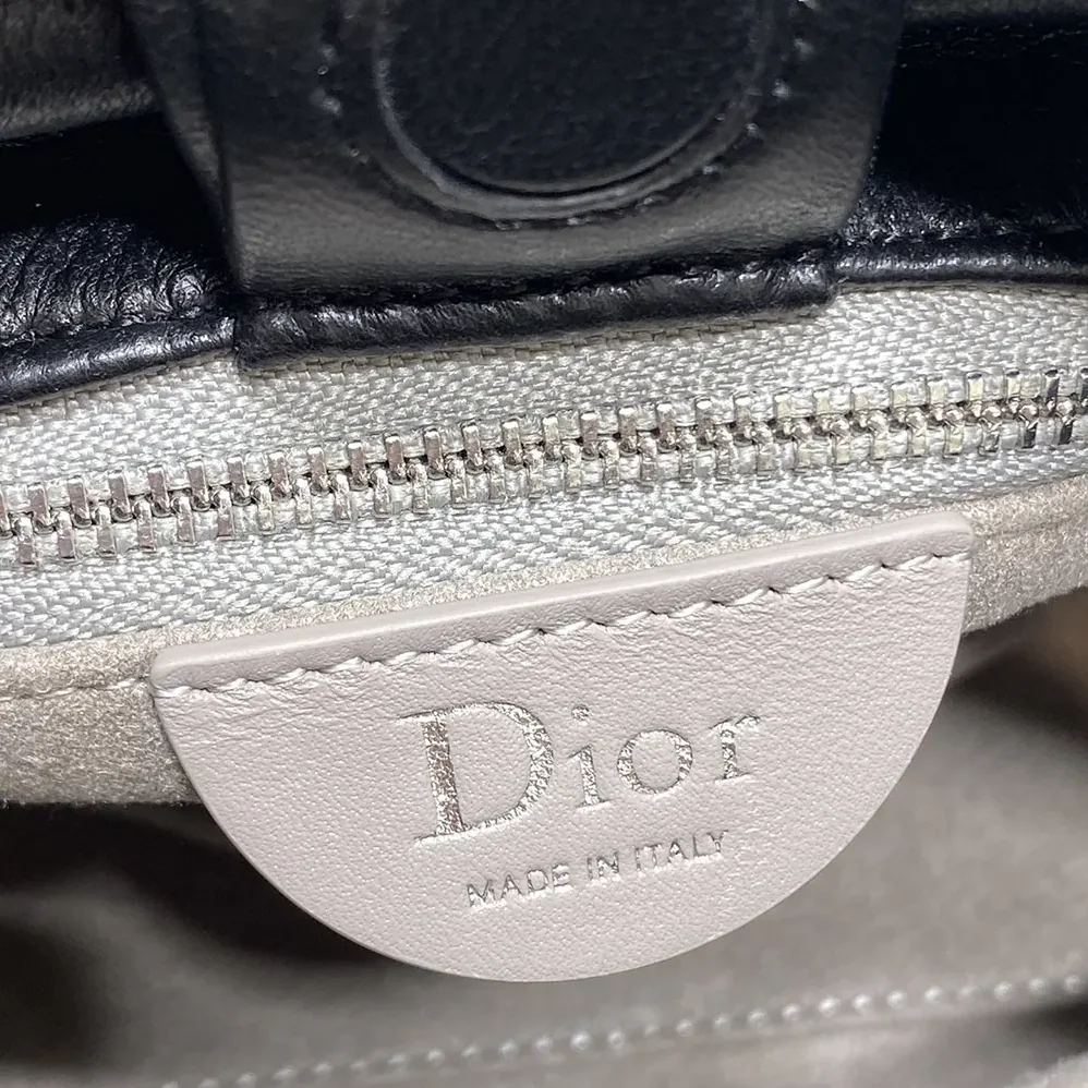 Dior Small Dior Bow Bag Black Lambskin for Women