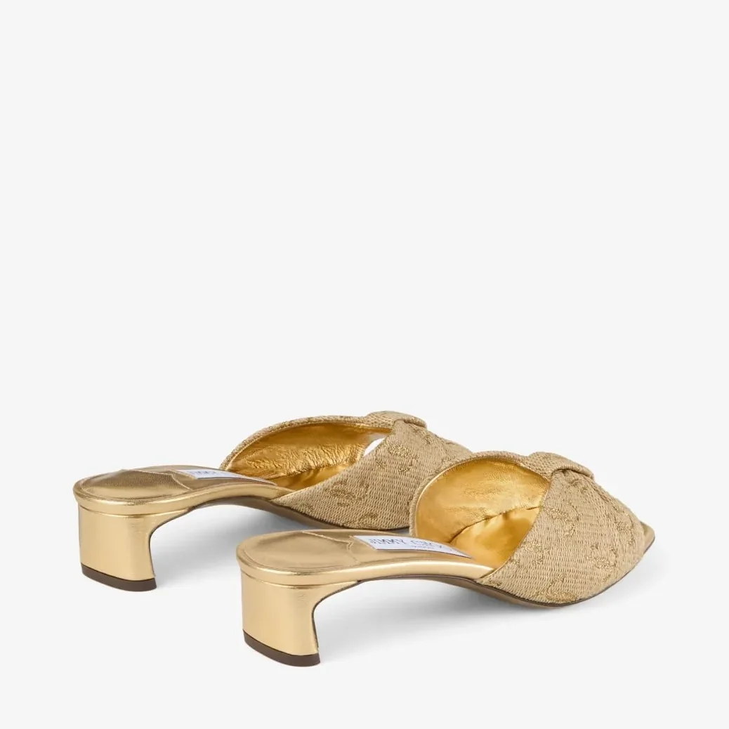Jimmy Choo Annika Mule 35 Gold ANNIKAMULE35GUH