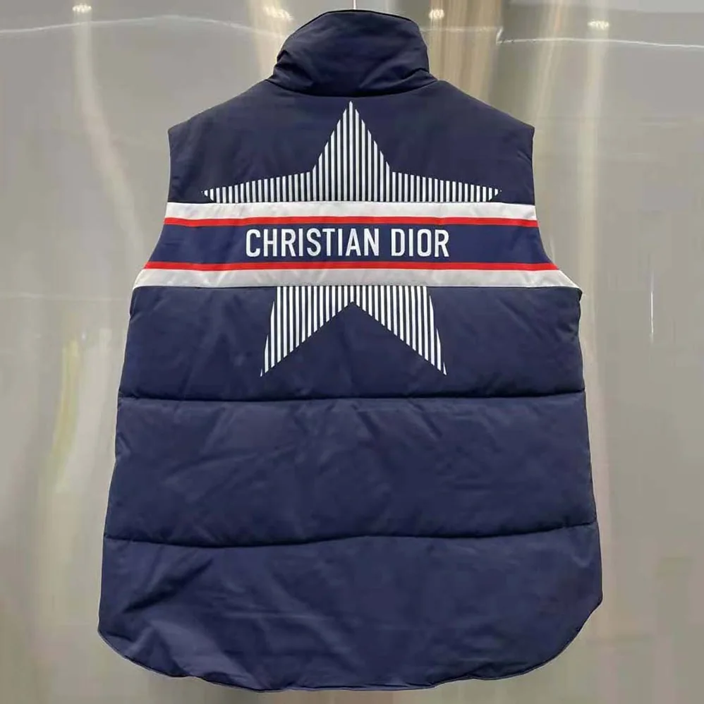 Dior Dioralps Sleeveless Down Jacket for Women in Blue Dior Dioralps Sleeveless Down Jacket for Women in Blue