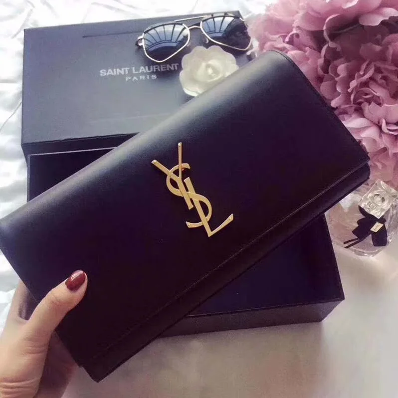 Saint Laurent YSL Kate Clutch Grain De Poudre Embossed for Women