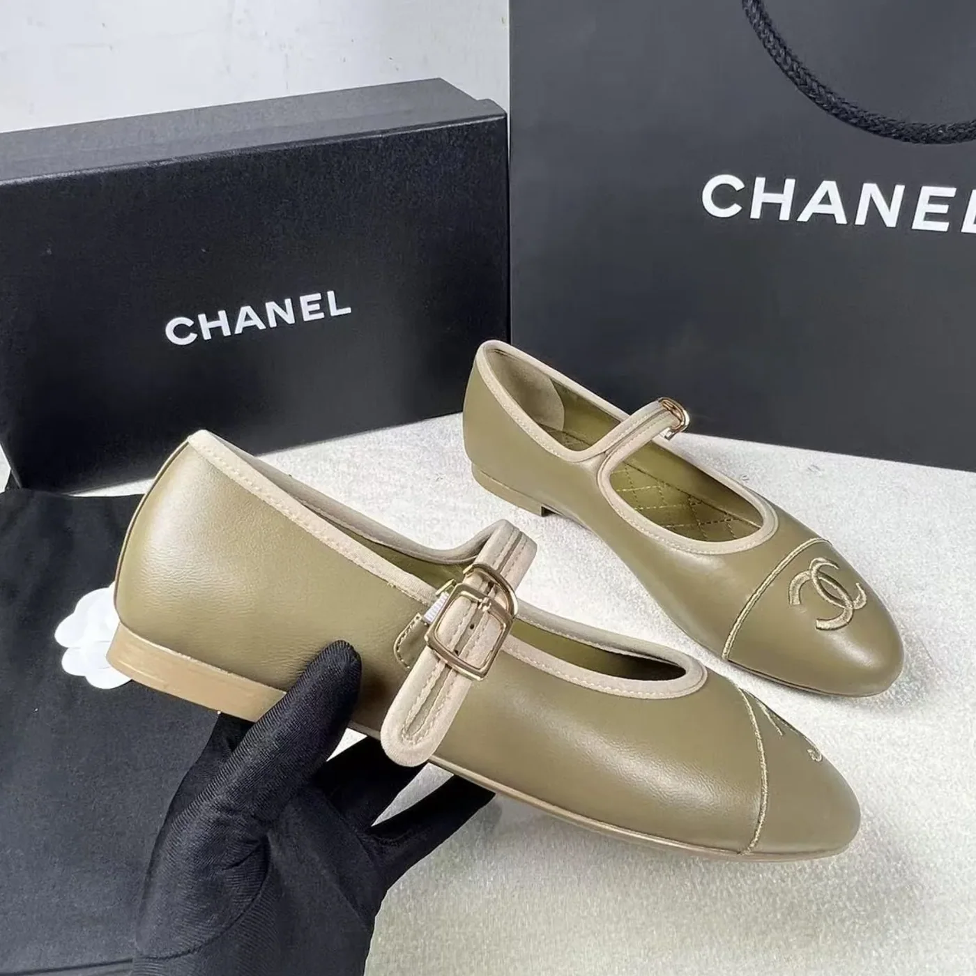Chanel Mary Janes 24SS Dark Beige Chanel Mary Janes 24SS Dark Beige