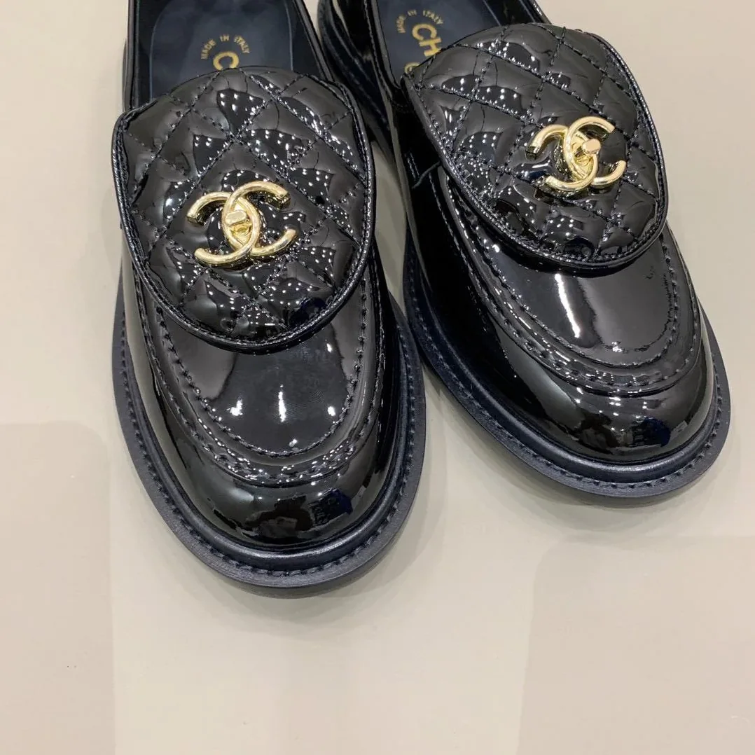 Chanel Loafers Shiny Black , Shoes for Women Chanel Loafers Shiny Black , Shoes for Women
