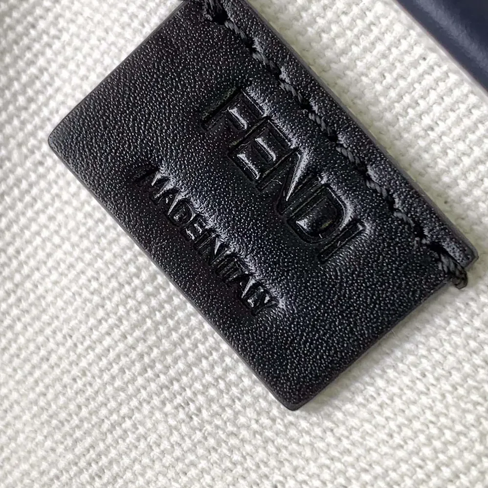 Fendi Baguette Mini Canvas Bag with Multicolor FF Embroidery for Women Fendi Baguette Mini Canvas Bag with Multicolor FF Embroidery for Women