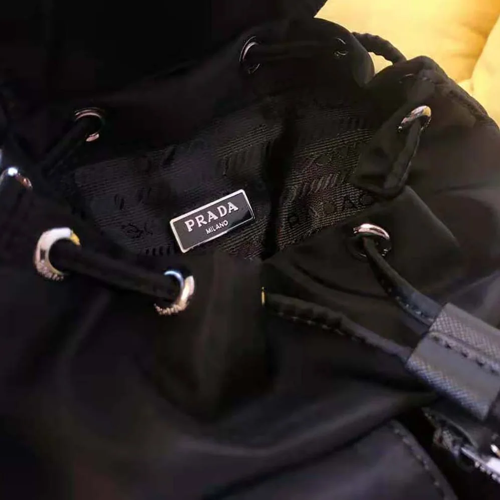 Prada Nylon Mini Backpack for Women in Black Prada Nylon Mini Backpack for Women in Black