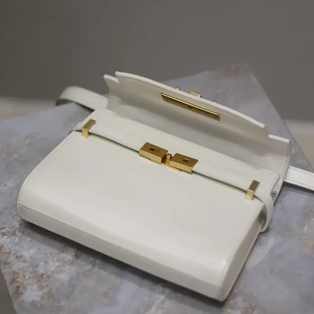 Saint Laurent YSL Mini Manhattan in Box Saint Laurent for Women in White