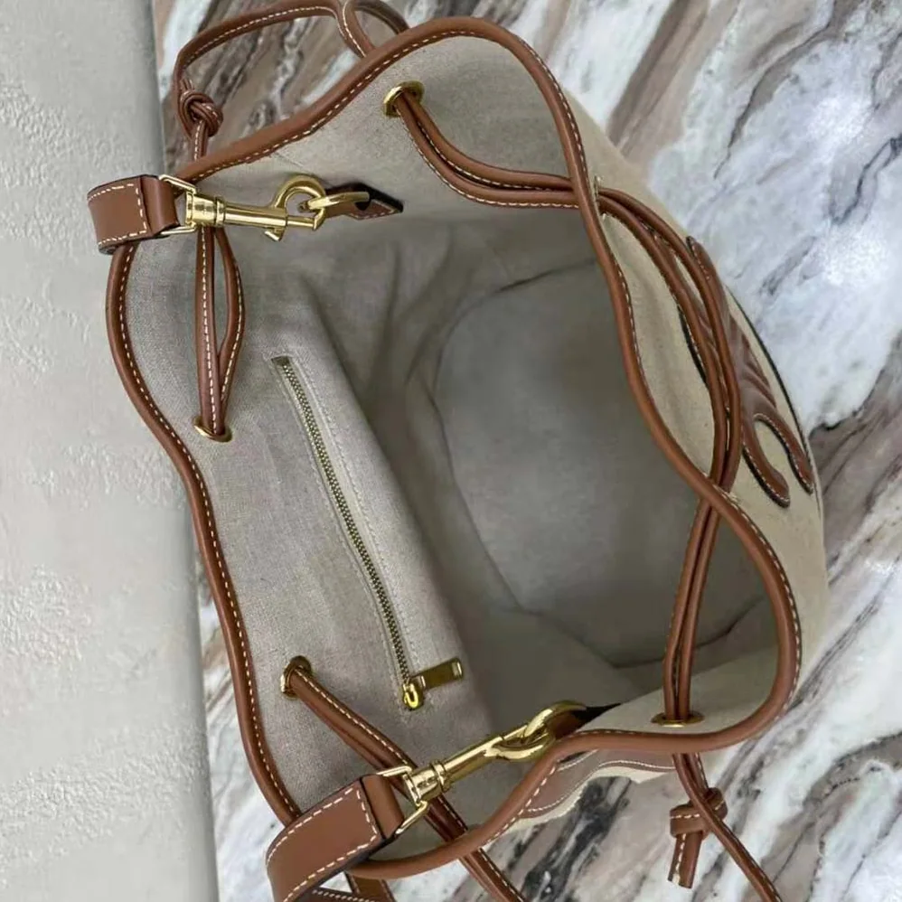 Celine Seau Marin in Textile and Calfskin for Women Celine Seau Marin in Textile and Calfskin for Women
