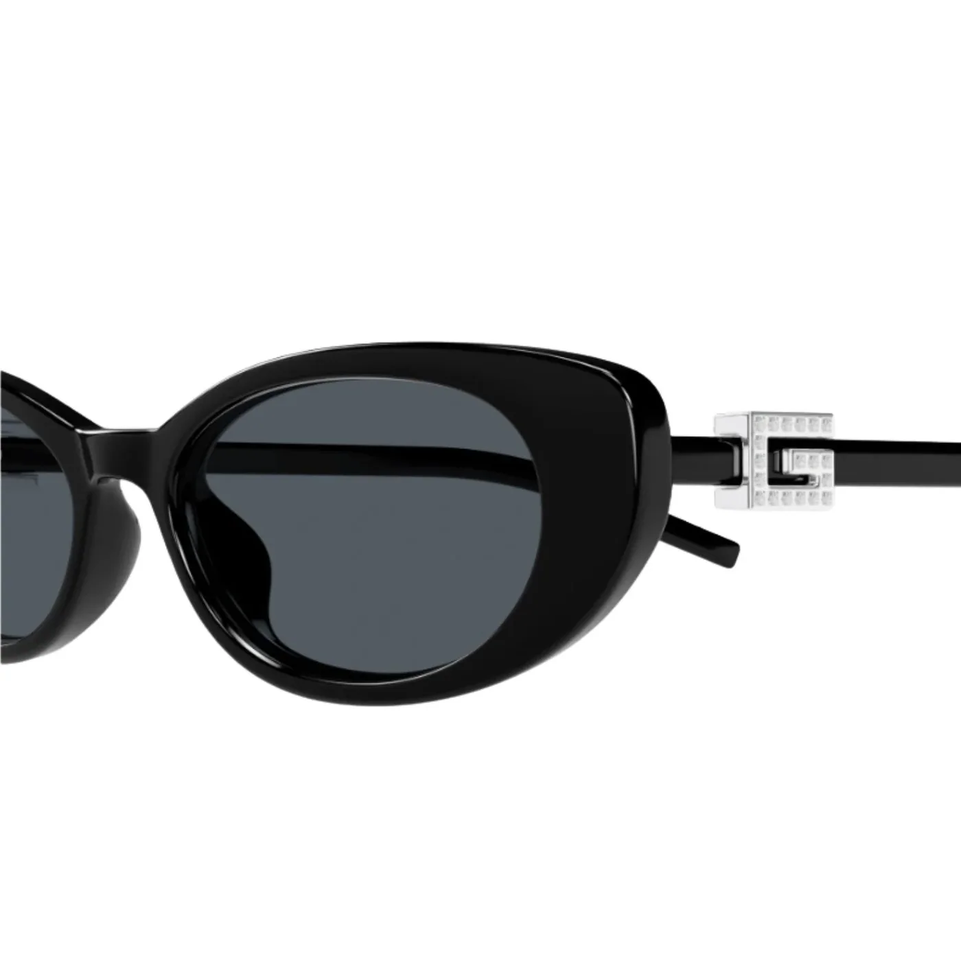 Gucci Cat Eyes Sunglasses Black With Interlocking GG Logo Gucci Cat Eyes Sunglasses Black With Interlocking GG Logo