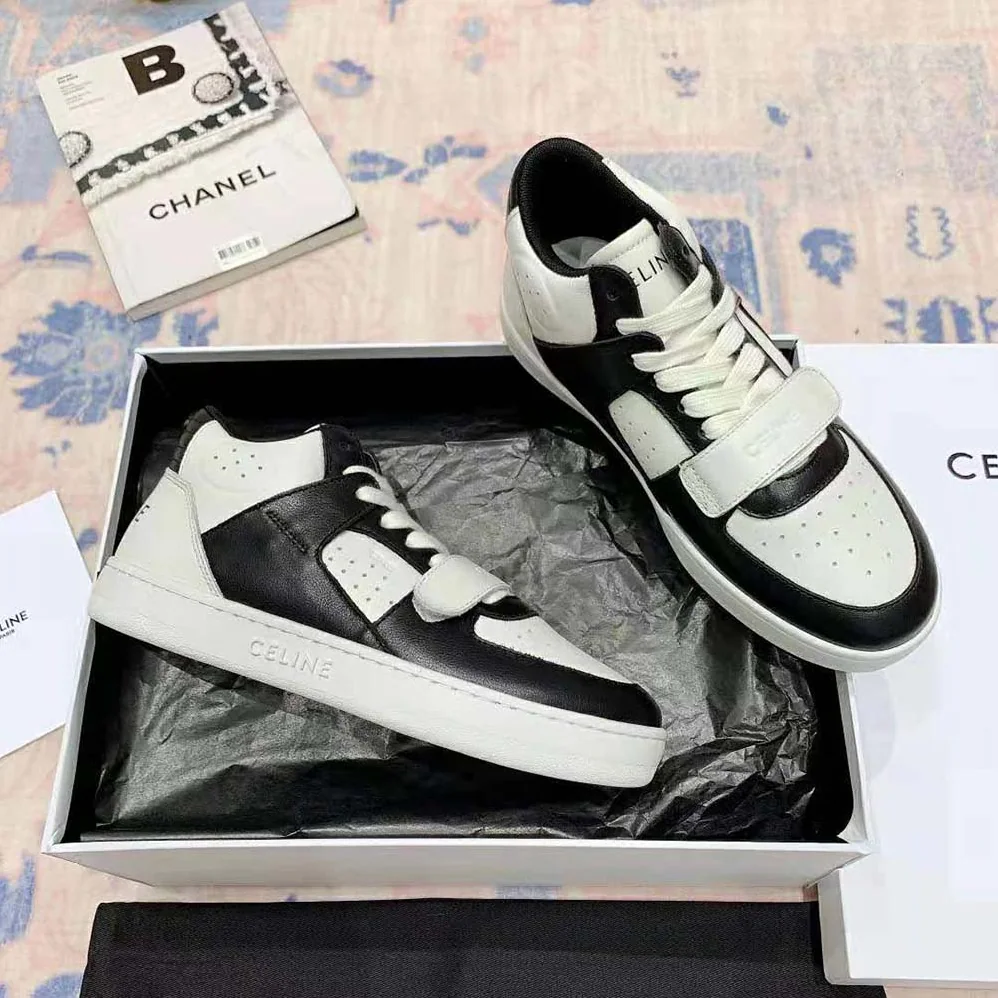 Celine CT-02 Mid Sneaker with Scratch in Calfskin for Men