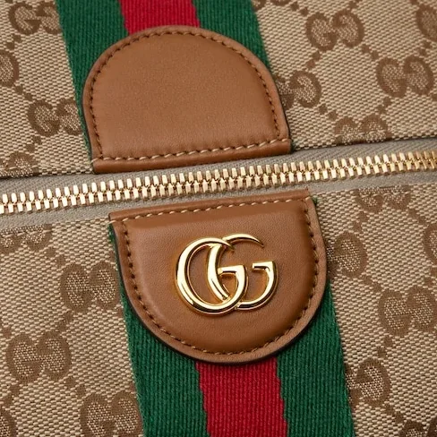 Gucci Vanity Medium Top Handle Bag in Beige/ Brown Gold Hardware Gucci Vanity Medium Top Handle Bag in Beige/ Brown Gold Hardware