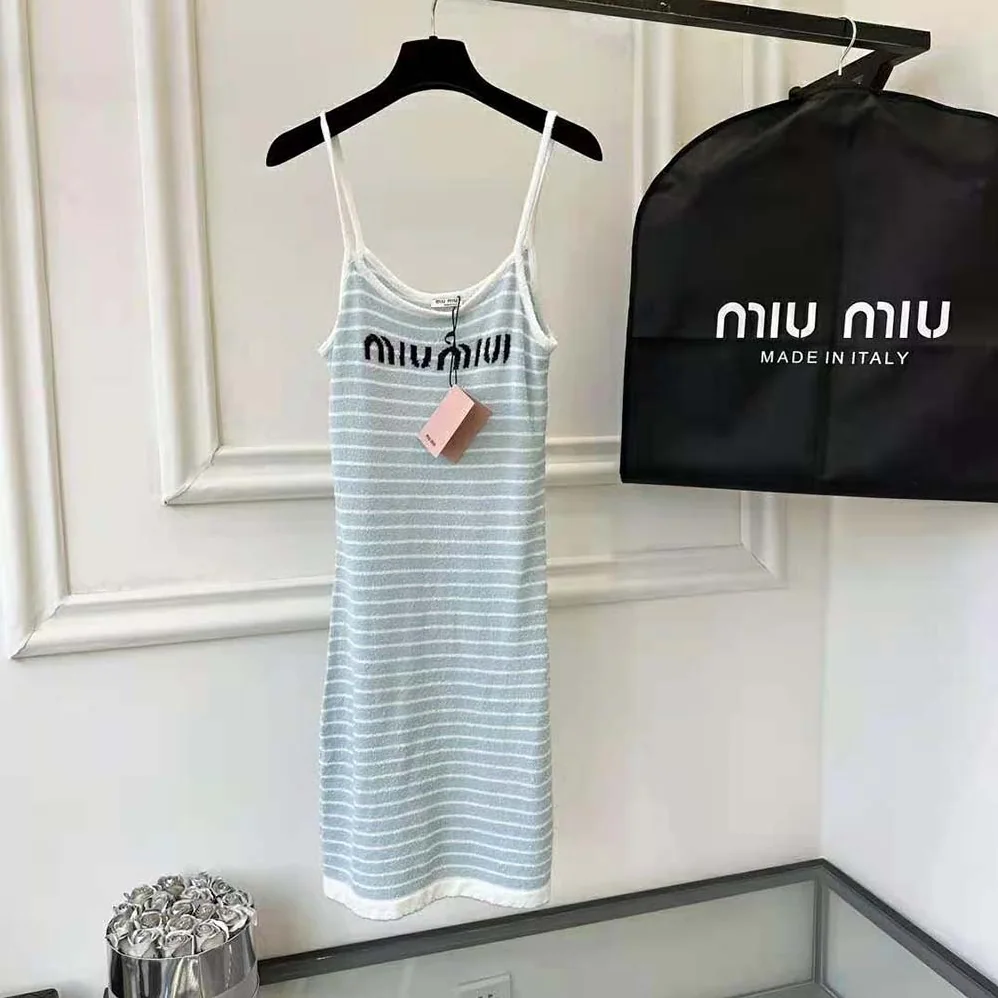 Miu Miu Bouclé Cotton Mini for Women in Dress