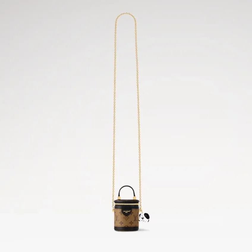 Louis Vuitton Animogram Micro Cannes Top Handle Bag in Brown Gold Hardware