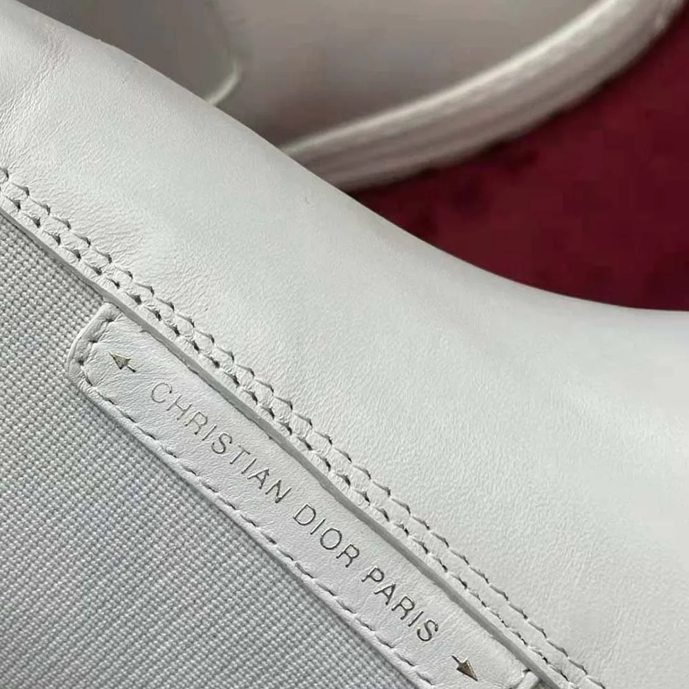 Dior D-Racer Ankle Boot White Calfskin for Men