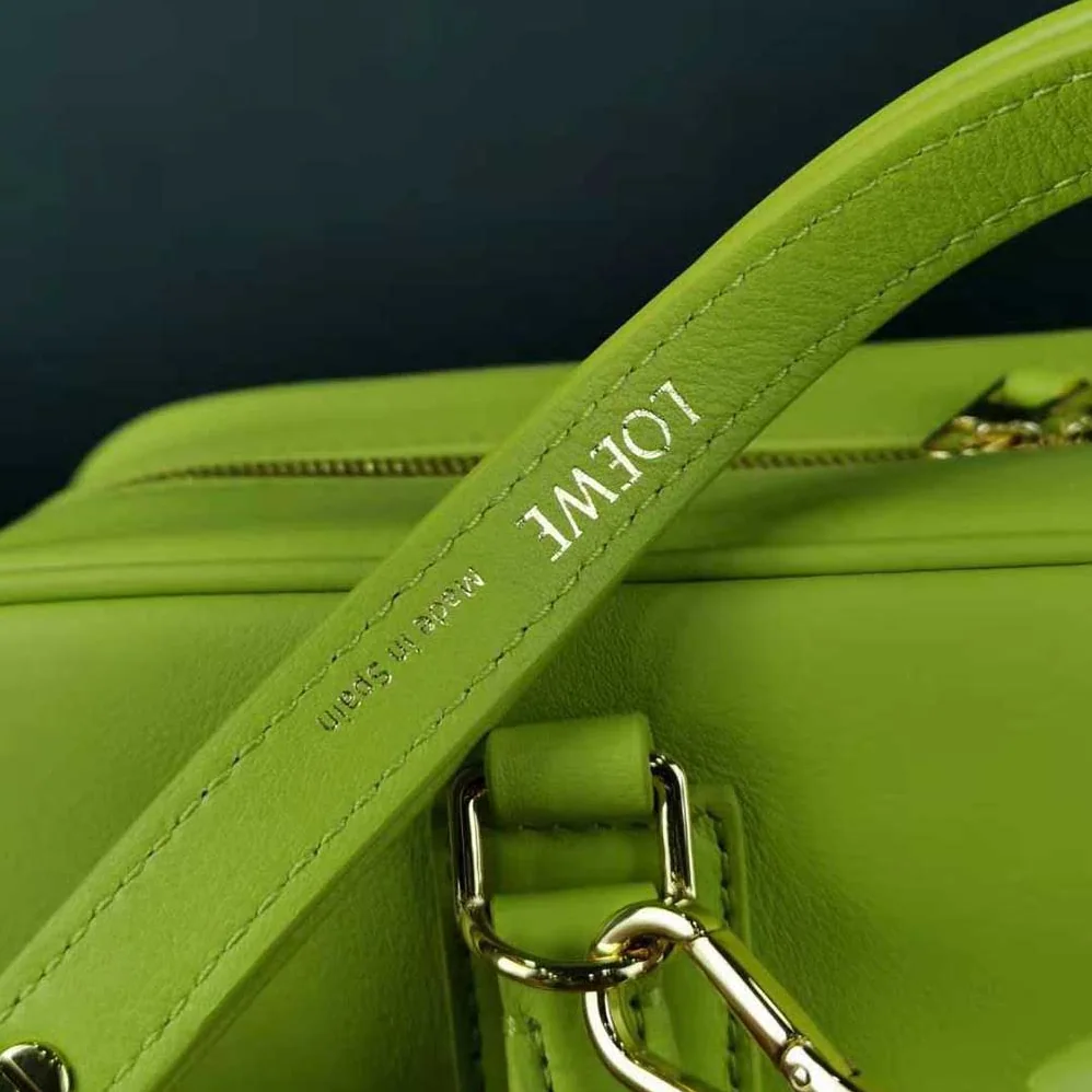 Loewe Amazona 28 Bag in Nappa Calfskin for Women in Lime Loewe Amazona 28 Bag in Nappa Calfskin for Women in Lime