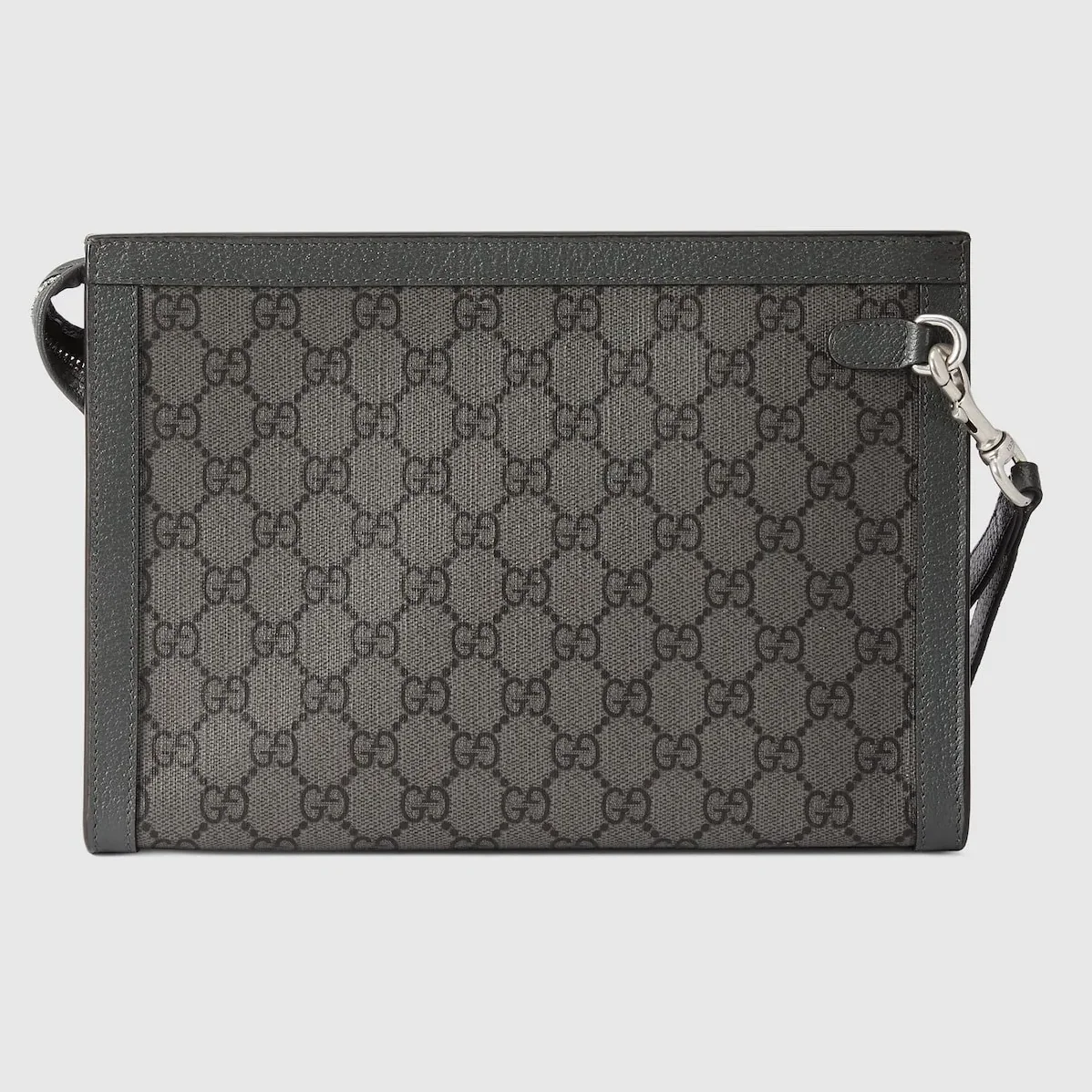 Gucci Ophidia Clutch & Pouch in Grey Palladium Hardware