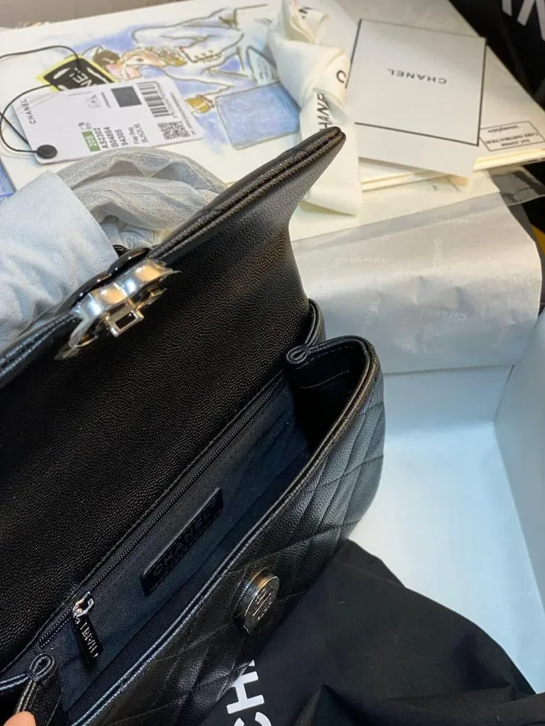 Chanel Flap Bag Small Crossbody in Black Black Hardware Chanel Flap Bag Small Crossbody in Black Black Hardware
