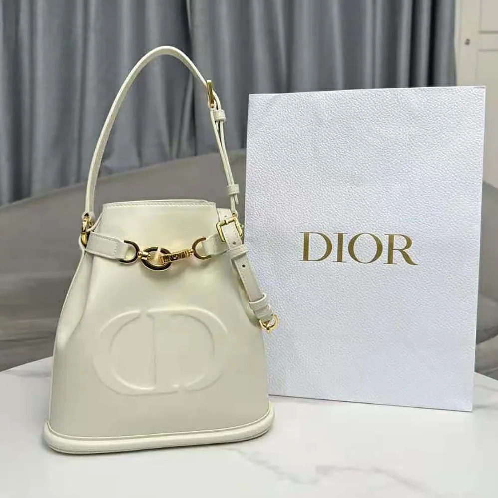 Dior Medium C'est Dior Bag Latte CD for Women in Embossed Calfskin