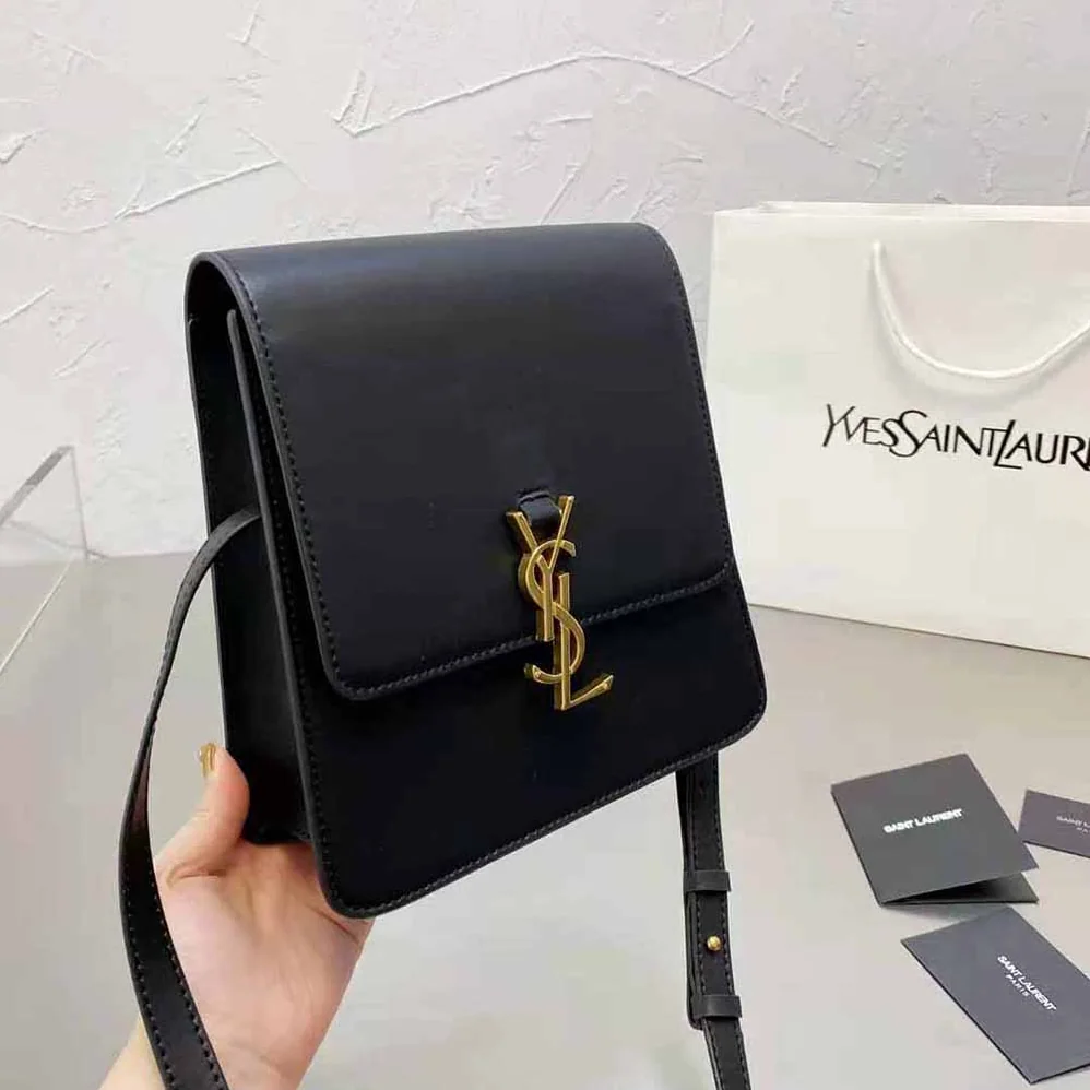 Saint Laurent YSL Kaia North/South Satchel in Vegetable for Women in Tanned Leather